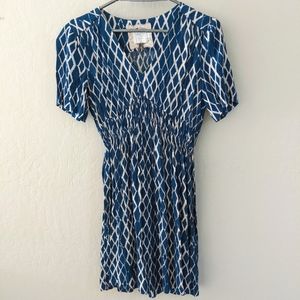 Teal and White Anthropologie Dress